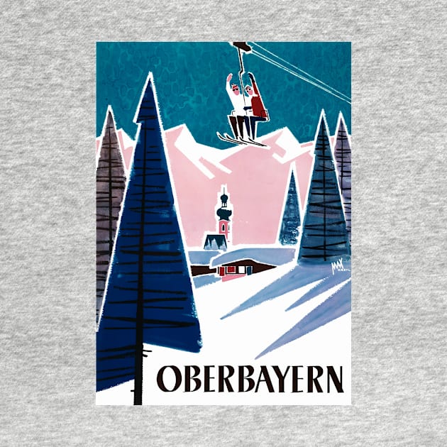 Vintage Travel Poster Germany Oberbayern by vintagetreasure